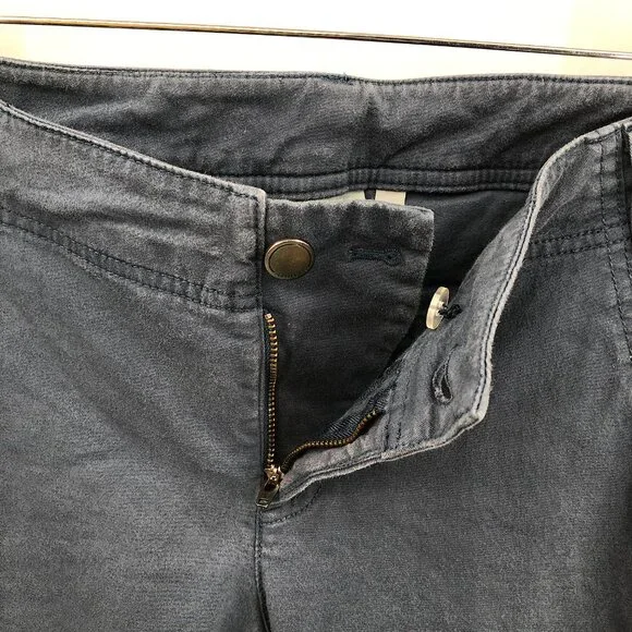 Athleta ankle zip cargo pants organic cotton blend blue outdoor hiking cropped 6 - Picture 8 of 10